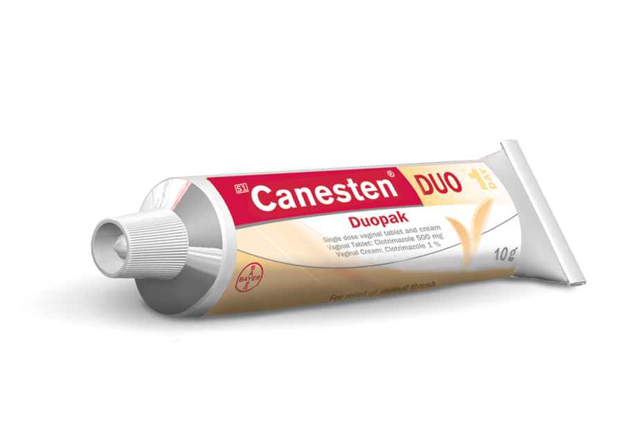 Canesten® Thrush Duopak Vaginal Tablet & Topical Cream
